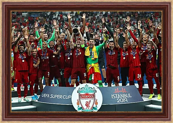 Картина в раме - Победа в суперкубке. Ливерпуль. Liverpool Картина в раме - Победа в суперкубке. Ливерпуль. Liverpool