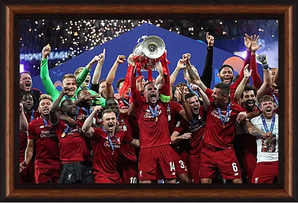 Картина в раме - Победа в Лиге Чемпионов. Ливерпуль. Liverpool Картина в раме - Победа в Лиге Чемпионов. Ливерпуль. Liverpool