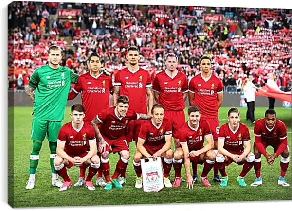 Постер на подрамнике - Фото перед матчем ФК Ливерпуль. FC Liverpool Постер на подрамнике - Фото перед матчем ФК Ливерпуль. FC Liverpool