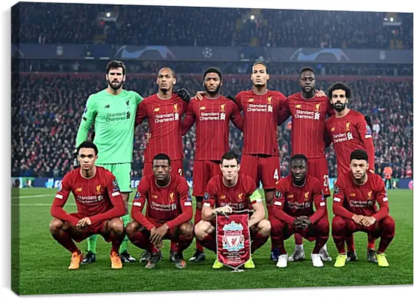 Постер на подрамнике - Фото перед матчем ФК Ливерпуль. FC Liverpool Постер на подрамнике - Фото перед матчем ФК Ливерпуль. FC Liverpool