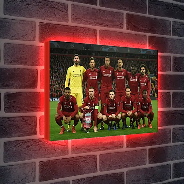 Лайтбокс световая панель - Фото перед матчем ФК Ливерпуль. FC Liverpool Лайтбокс световая панель - Фото перед матчем ФК Ливерпуль. FC Liverpool