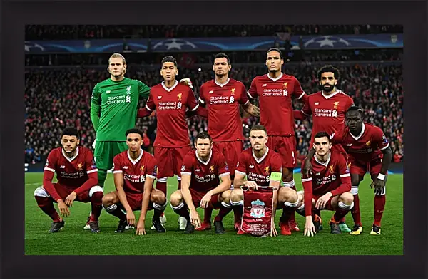 Картина в раме - Фото перед матчем ФК Ливерпуль. FC Liverpool Картина в раме - Фото перед матчем ФК Ливерпуль. FC Liverpool