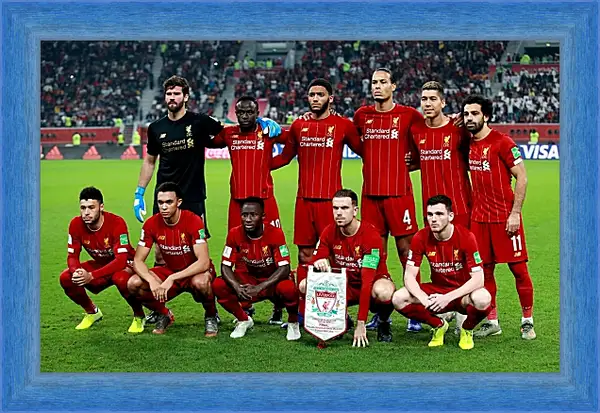 Картина в раме - Фото перед матчем ФК Ливерпуль. FC Liverpool Картина в раме - Фото перед матчем ФК Ливерпуль. FC Liverpool