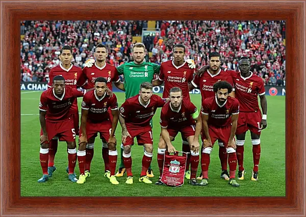 Картина в раме - Фото перед матчем ФК Ливерпуль. FC Liverpool Картина в раме - Фото перед матчем ФК Ливерпуль. FC Liverpool