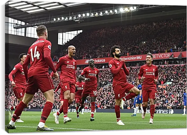 Постер на подрамнике - Празднование гола. Ливерпуль. Liverpool Постер на подрамнике - Празднование гола. Ливерпуль. Liverpool
