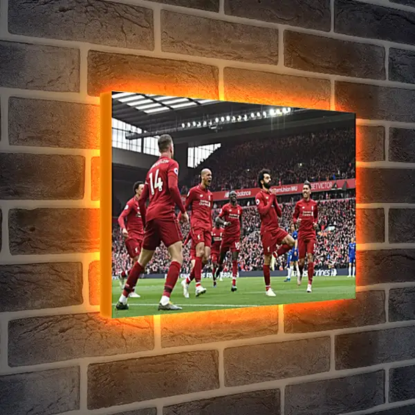 Лайтбокс световая панель - Празднование гола. Ливерпуль. Liverpool Лайтбокс световая панель - Празднование гола. Ливерпуль. Liverpool