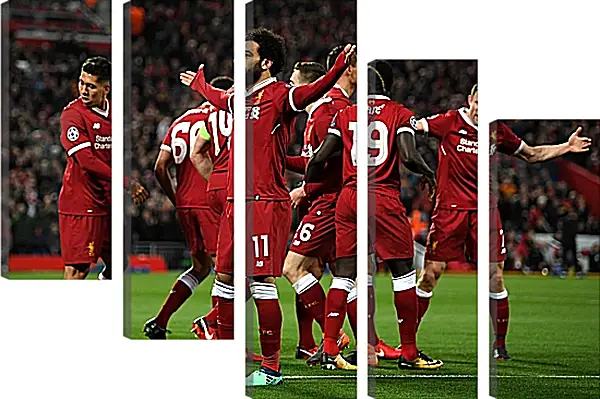 Модульная картина - Празднование гола. Ливерпуль. Liverpool Модульная картина - Празднование гола. Ливерпуль. Liverpool