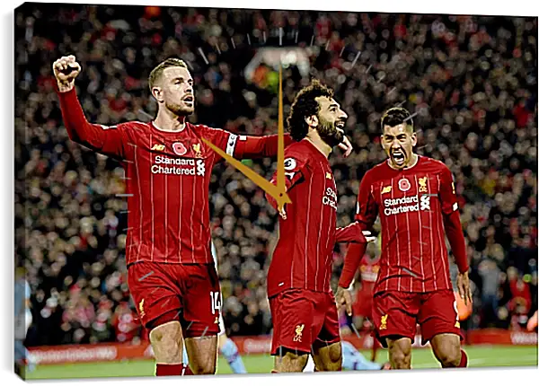 Часы картина - Празднование гола. Ливерпуль. Liverpool Часы картина - Празднование гола. Ливерпуль. Liverpool