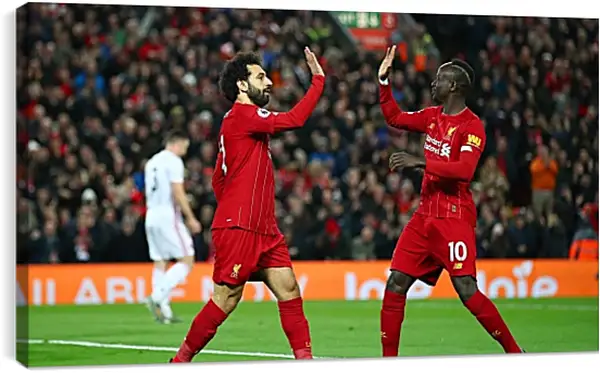 Постер на подрамнике - Празднование гола. Ливерпуль. Liverpool Постер на подрамнике - Празднование гола. Ливерпуль. Liverpool