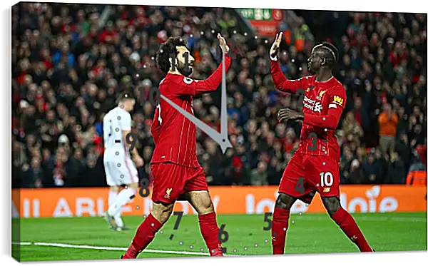 Часы картина - Празднование гола. Ливерпуль. Liverpool Часы картина - Празднование гола. Ливерпуль. Liverpool
