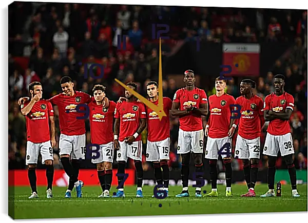 Часы картина - ФК Манчестер Юнайтед. FC Manchester United Часы картина - ФК Манчестер Юнайтед. FC Manchester United