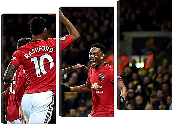 Модульная картина - Празднование гола. Манчестер Юнайтед. Manchester United Модульная картина - Празднование гола. Манчестер Юнайтед. Manchester United