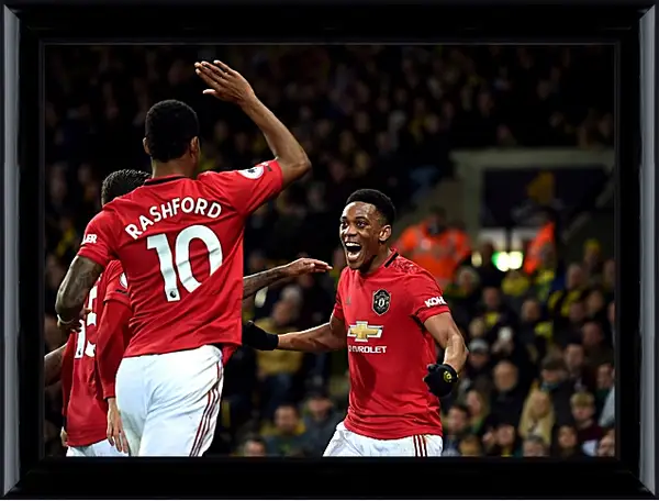 Картина в раме - Празднование гола. Манчестер Юнайтед. Manchester United Картина в раме - Празднование гола. Манчестер Юнайтед. Manchester United