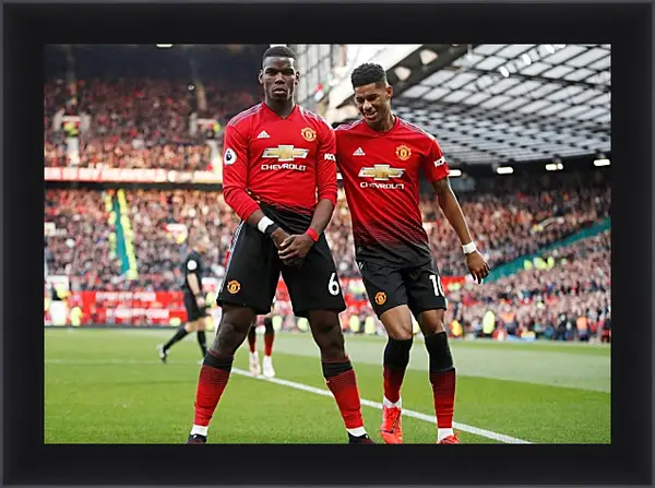Картина в раме - Празднование гола. Манчестер Юнайтед. Manchester United Картина в раме - Празднование гола. Манчестер Юнайтед. Manchester United