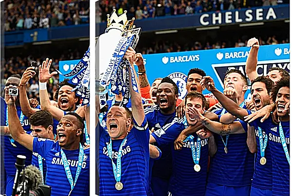 Модульная картина - Победа в АПЛ. ФК Челси. FC Chelsea Модульная картина - Победа в АПЛ. ФК Челси. FC Chelsea