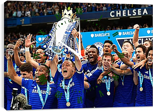 Часы картина - Победа в АПЛ. ФК Челси. FC Chelsea Часы картина - Победа в АПЛ. ФК Челси. FC Chelsea