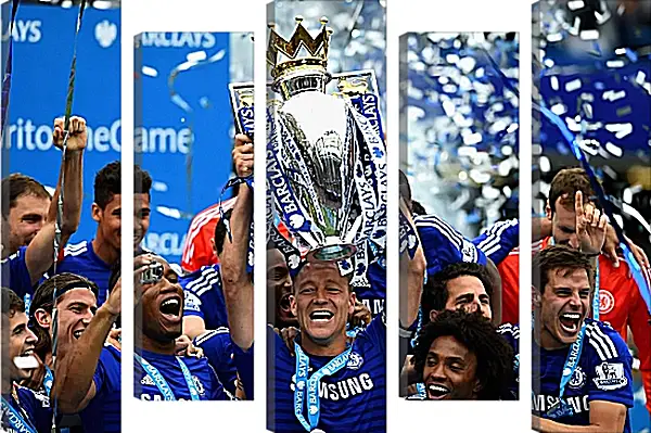 Модульная картина - Победа в АПЛ. ФК Челси. FC Chelsea Модульная картина - Победа в АПЛ. ФК Челси. FC Chelsea