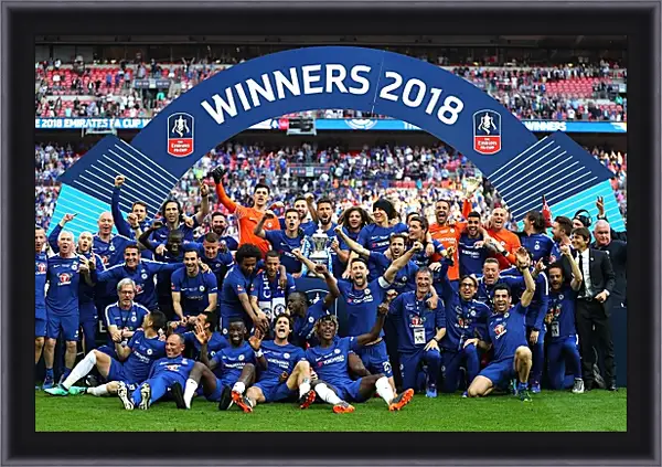 Картина в раме - Победа в кубке Англии. ФК Челси. FC Chelsea Картина в раме - Победа в кубке Англии. ФК Челси. FC Chelsea