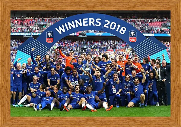 Картина в раме - Победа в кубке Англии. ФК Челси. FC Chelsea Картина в раме - Победа в кубке Англии. ФК Челси. FC Chelsea