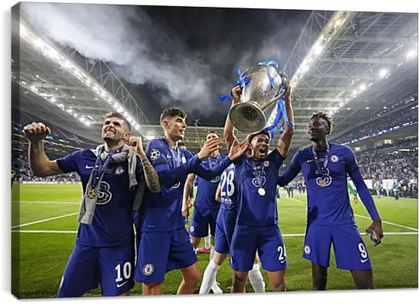 Постер на подрамнике - Победа в Лиге Чемпионов. ФК Челси. FC Chelsea Постер на подрамнике - Победа в Лиге Чемпионов. ФК Челси. FC Chelsea