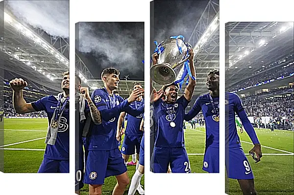 Модульная картина - Победа в Лиге Чемпионов. ФК Челси. FC Chelsea Модульная картина - Победа в Лиге Чемпионов. ФК Челси. FC Chelsea