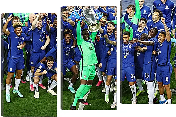Модульная картина - Победа в Лиге Чемпионов. ФК Челси. FC Chelsea Модульная картина - Победа в Лиге Чемпионов. ФК Челси. FC Chelsea