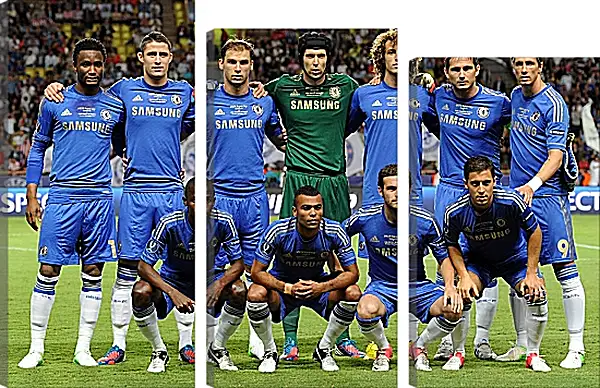 Модульная картина - Фото перед матчем ФК Челси. FC Chelsea Модульная картина - Фото перед матчем ФК Челси. FC Chelsea
