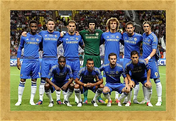 Картина в раме - Фото перед матчем ФК Челси. FC Chelsea Картина в раме - Фото перед матчем ФК Челси. FC Chelsea