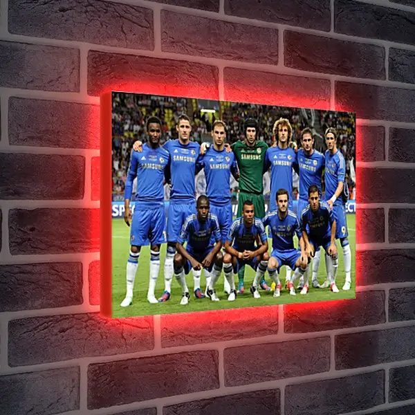 Лайтбокс световая панель - Фото перед матчем ФК Челси. FC Chelsea Лайтбокс световая панель - Фото перед матчем ФК Челси. FC Chelsea