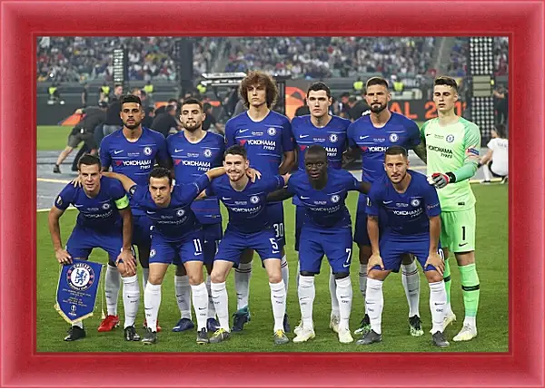 Картина в раме - Фото перед матчем ФК Челси. FC Chelsea Картина в раме - Фото перед матчем ФК Челси. FC Chelsea