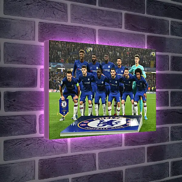 Лайтбокс световая панель - Фото перед матчем ФК Челси. FC Chelsea Лайтбокс световая панель - Фото перед матчем ФК Челси. FC Chelsea