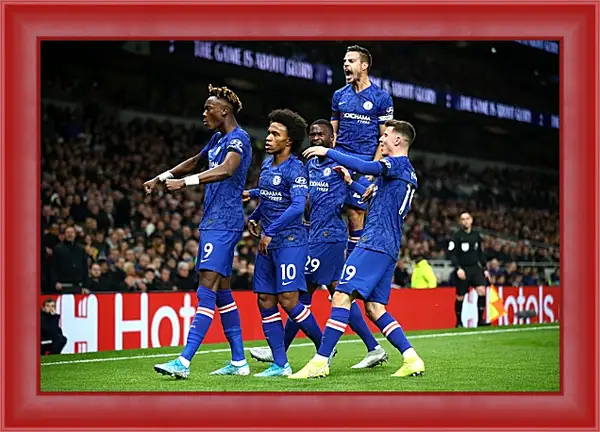 Картина в раме - Празднование гола. ФК Челси. FC Chelsea Картина в раме - Празднование гола. ФК Челси. FC Chelsea
