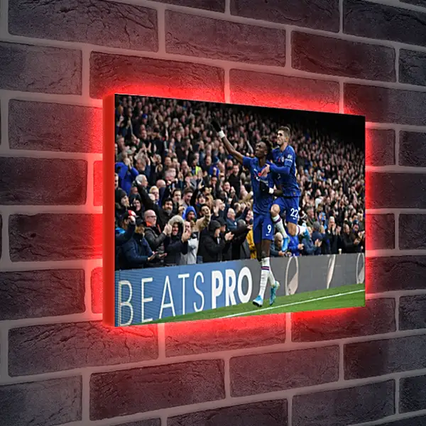 Лайтбокс световая панель - Празднование гола. ФК Челси. FC Chelsea Лайтбокс световая панель - Празднование гола. ФК Челси. FC Chelsea