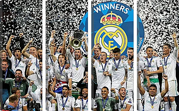 Модульная картина - Победа в Лиге Чемпионов 2018. Реал Мадрид. Real Madrid Модульная картина - Победа в Лиге Чемпионов 2018. Реал Мадрид. Real Madrid