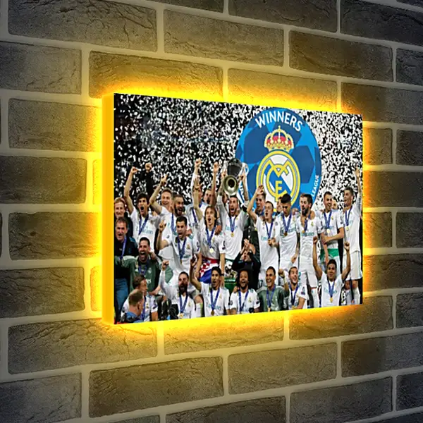 Лайтбокс световая панель - Победа в Лиге Чемпионов 2018. Реал Мадрид. Real Madrid Лайтбокс световая панель - Победа в Лиге Чемпионов 2018. Реал Мадрид. Real Madrid