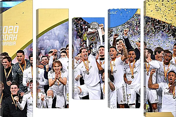 Модульная картина - Победа в суперкубке Испании. Реал Мадрид. Real Madrid Модульная картина - Победа в суперкубке Испании. Реал Мадрид. Real Madrid