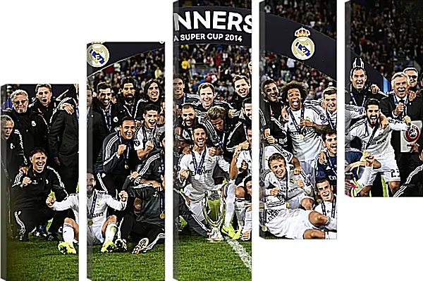 Модульная картина - Победа в суперкубке 2014. Реал Мадрид. Real Madrid Модульная картина - Победа в суперкубке 2014. Реал Мадрид. Real Madrid