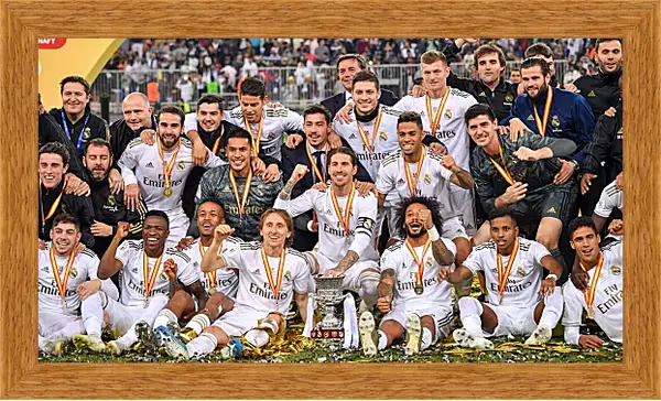 Картина в раме - Победа в суперкубке Испании. Реал Мадрид. Real Madrid Картина в раме - Победа в суперкубке Испании. Реал Мадрид. Real Madrid