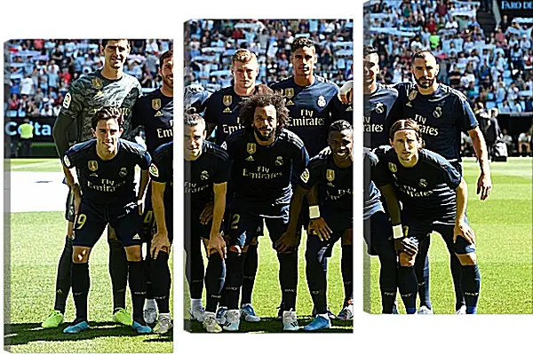 Модульная картина - Фото перед матчем ФК Реал Мадрид. FC Real Madrid Модульная картина - Фото перед матчем ФК Реал Мадрид. FC Real Madrid