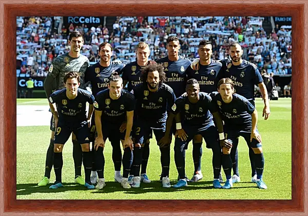 Картина в раме - Фото перед матчем ФК Реал Мадрид. FC Real Madrid Картина в раме - Фото перед матчем ФК Реал Мадрид. FC Real Madrid