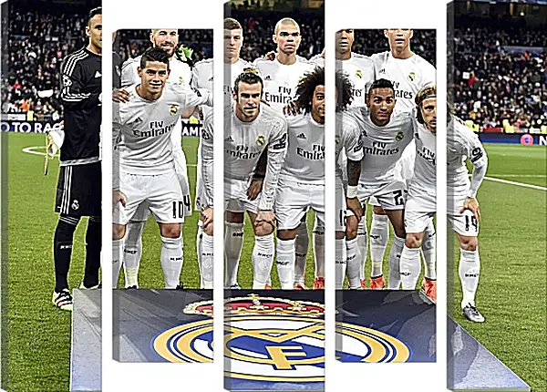 Модульная картина - Фото перед матчем ФК Реал Мадрид. FC Real Madrid Модульная картина - Фото перед матчем ФК Реал Мадрид. FC Real Madrid