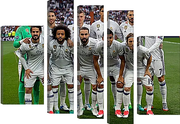 Модульная картина - Фото перед матчем ФК Реал Мадрид. FC Real Madrid Модульная картина - Фото перед матчем ФК Реал Мадрид. FC Real Madrid