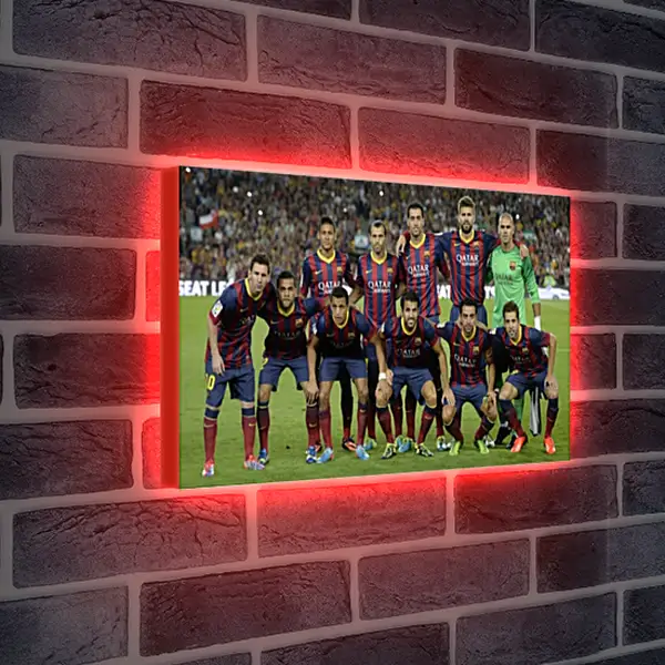 Лайтбокс световая панель - Фото перед матчем ФК Барселона. FC Barcelona Лайтбокс световая панель - Фото перед матчем ФК Барселона. FC Barcelona