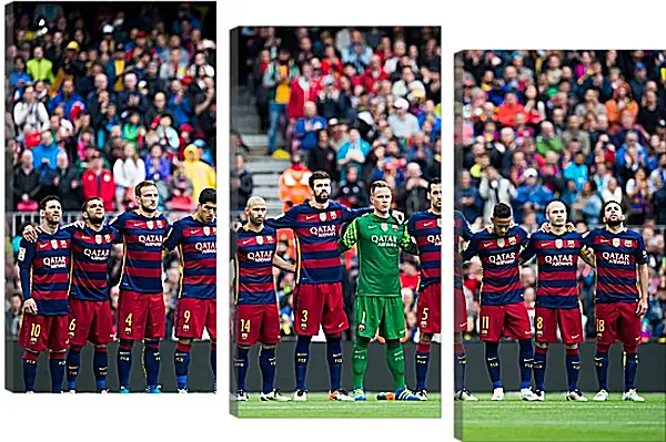 Модульная картина - ФК Барселона. FC Barcelona Модульная картина - ФК Барселона. FC Barcelona