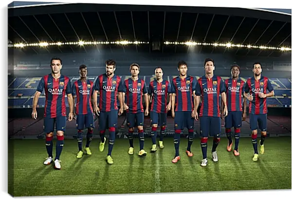 Постер на подрамнике - ФК Барселона. FC Barcelona Постер на подрамнике - ФК Барселона. FC Barcelona
