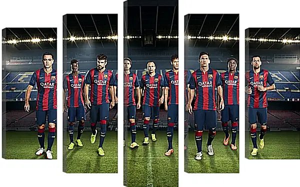 Модульная картина - ФК Барселона. FC Barcelona Модульная картина - ФК Барселона. FC Barcelona