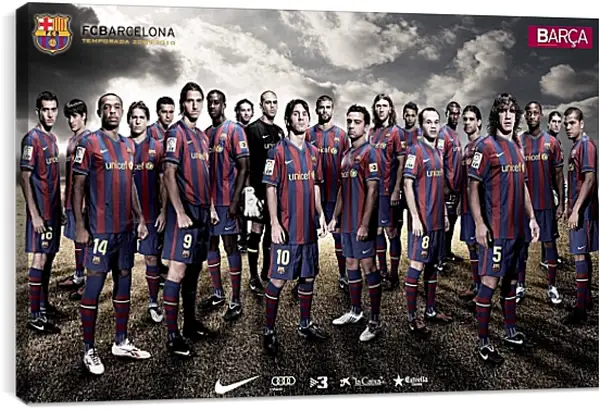Постер на подрамнике - ФК Барселона. FC Barcelona Постер на подрамнике - ФК Барселона. FC Barcelona