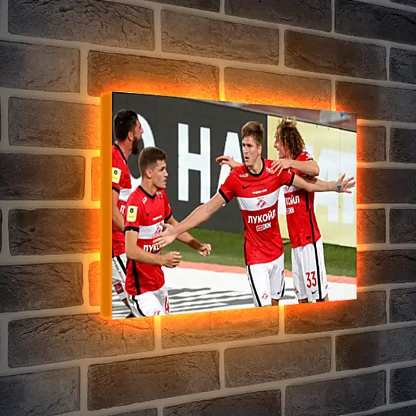 Лайтбокс световая панель - Празднование гола. ФК Спартак Москва. FC Spartak Moscow Лайтбокс световая панель - Празднование гола. ФК Спартак Москва. FC Spartak Moscow
