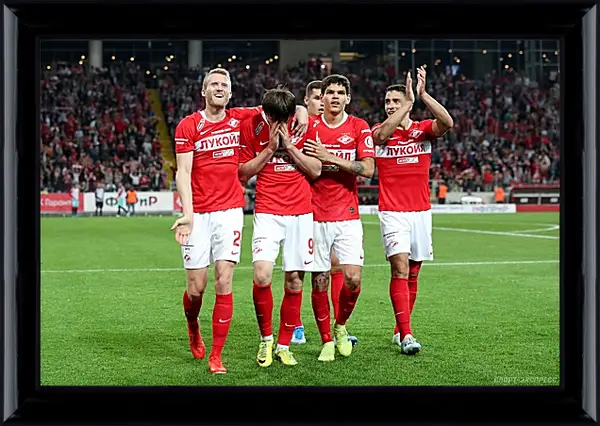 Картина в раме - Празднование гола. ФК Спартак Москва. FC Spartak Moscow Картина в раме - Празднование гола. ФК Спартак Москва. FC Spartak Moscow