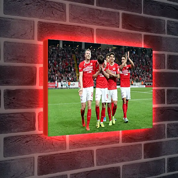 Лайтбокс световая панель - Празднование гола. ФК Спартак Москва. FC Spartak Moscow Лайтбокс световая панель - Празднование гола. ФК Спартак Москва. FC Spartak Moscow